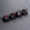 Ducky x Hot Keys Project Ducky League Keycap Dark Edition - Rocket, Kunstharz (Resin), rot/grau/schwarz, 1 Taste Vorschaubild