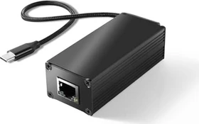 Revodata RJ-45 PoE auf USB-C PoE-Adapter, Gigabit LAN-Adapter, 25W, RJ-45, USB-C 3.0 [Buchse] (GPD2CAT-20V)