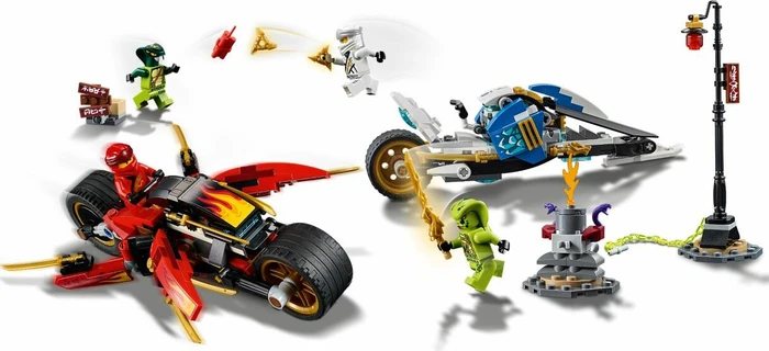 LEGO Ninjago Legacy - Kais Feuer-Bike & Zanes Schneemobil