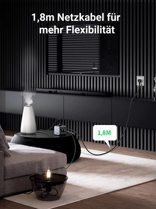 Ugreen 65W USB-C DigiNest Cube Charging Station schwarz/silber