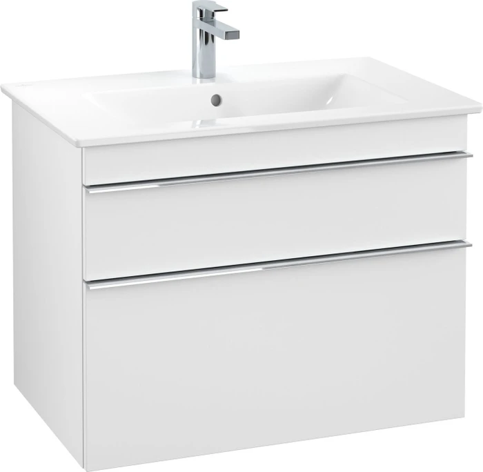 Villeroy & Boch Venticello Waschbeckenunterschrank für Becken mittig 2 Auszüge 753x590x477mm white matt/chrome