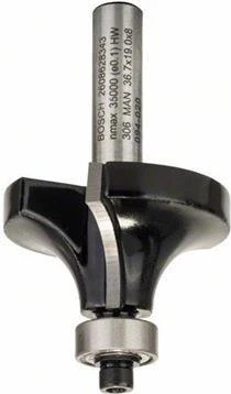 Bosch Professional Standard for Wood Abrundfräser, (R1)12x19x60mm, 1 Stück