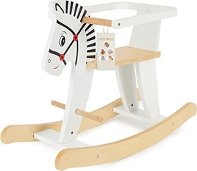 Bieco Schaukeltier aus Holz Zebra