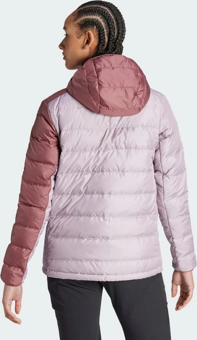 adidas Terrex Multi Light Hooded Daunen Jacke preloved fig/burgundy (Damen)