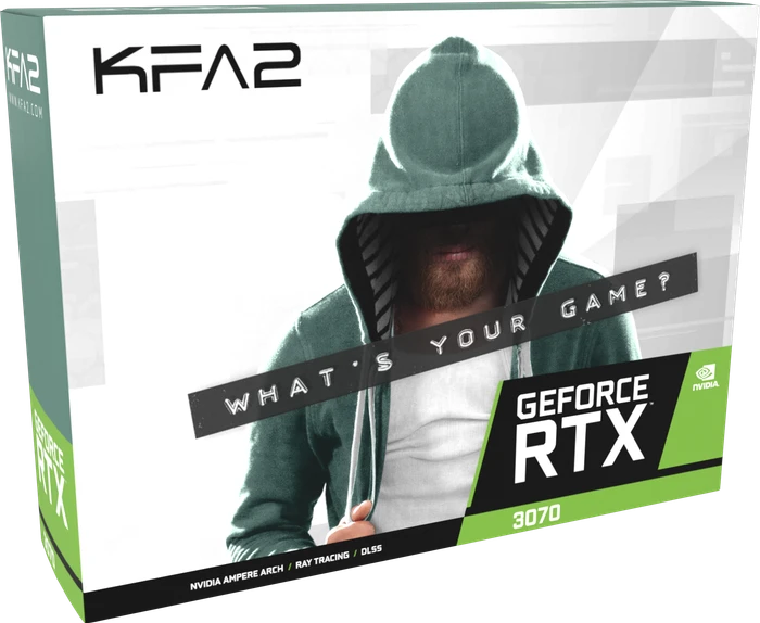 KFA2 GeForce RTX 3070 (1-Click OC), 8GB GDDR6, HDMI, 3x DP