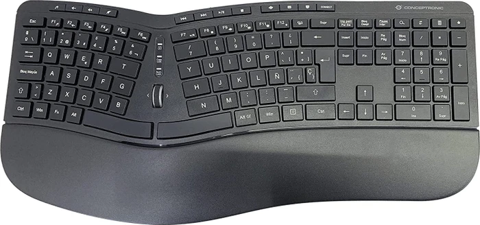 Conceptronic Orazio Ergo Wireless Ergonomic Keyboard and Vertical Mouse Kit schwarz, USB, ES