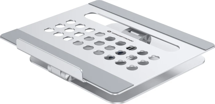 Conceptronic DONN27G Laptop-Ständer mit 7-in-1 Dockingstation, USB-C 3.0 [Buchse]