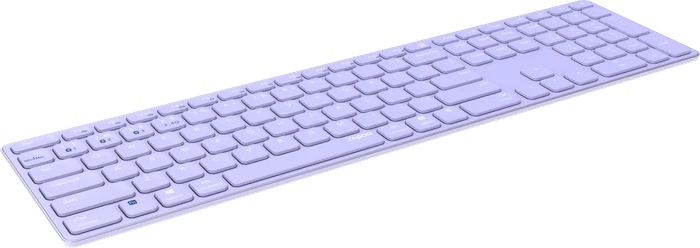 Rapoo E9800M Multi-mode Wireless Ultra-slim Keyboard violett, USB/Bluetooth, DE