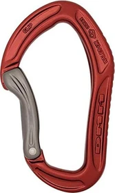 DMM Alpha Sport bent Schnappkarabiner titanium/red