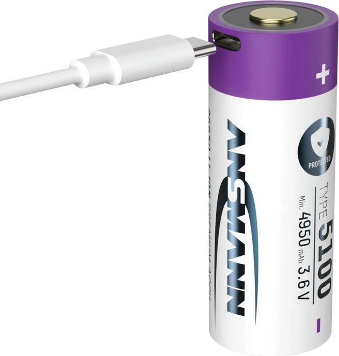 Ansmann Li-Ion 26650 5000mAh mit USB-C