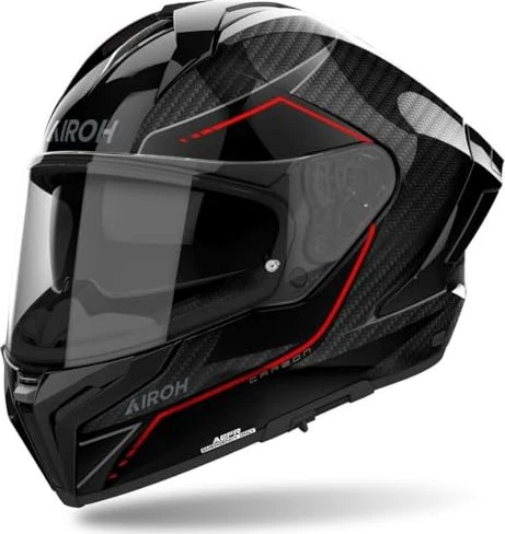 Airoh Matryx Carbon Stylish schwarz/rot