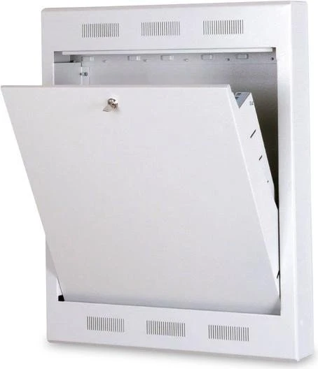 Digitus Professional Wandgehäuse 4HE, zur bündigen Montage, grau, 216mm tief