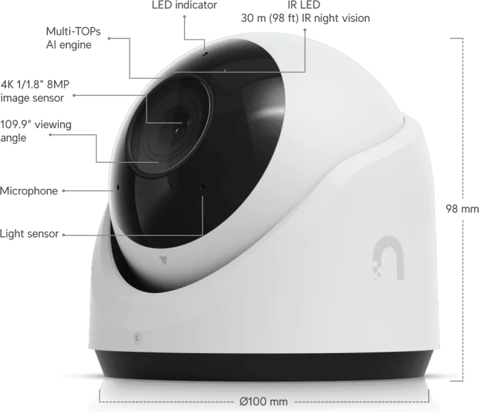 Ubiquiti UniFi G6 Turret, weiß