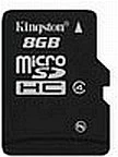 Kingston 8GB, Class 4