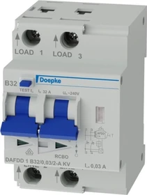 Doepke Fehlerlichtbogen-Schutzeinrichtungen DAFDD 1 B32/0,03/2-A KV