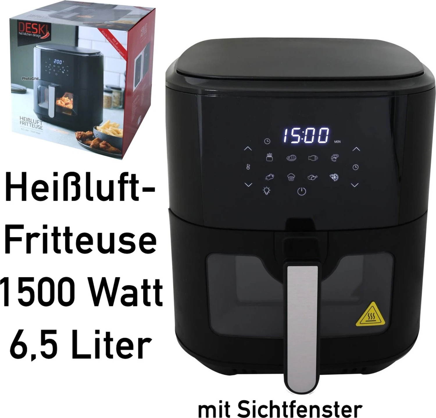 Deski 6.5l Heißluftfritteuse ab € 37,79 (2026)