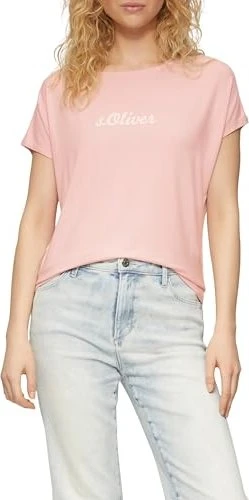 s.Oliver Artwork T-Shirt kurzarm zartrosa (Damen)