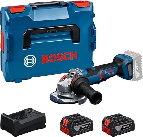 Bosch Professional PRO Heavy Duty GWS18V-11PS Akku-Winkelschleifer inkl. L-Boxx + 2 Akkus 5.0Ah