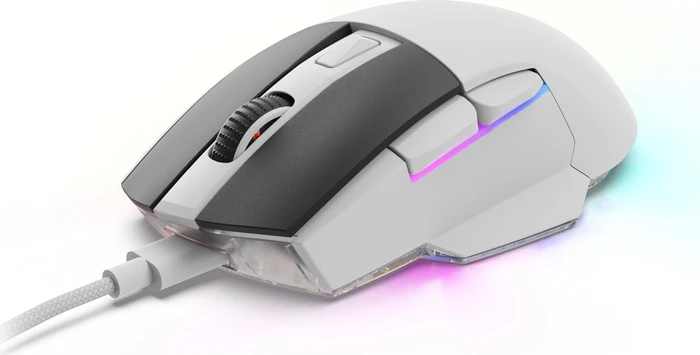 Sharkoon Skiller SGM50W mit Ladestation, weiß, USB