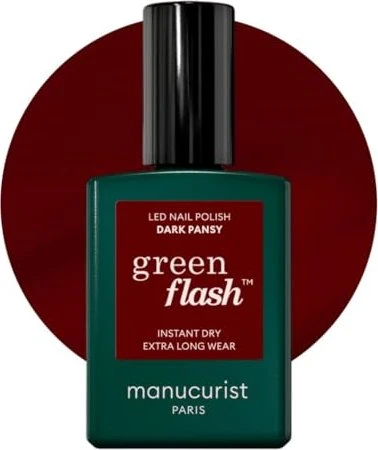 Manucurist Green Flash Gel Nagellack dark pansy, 15ml