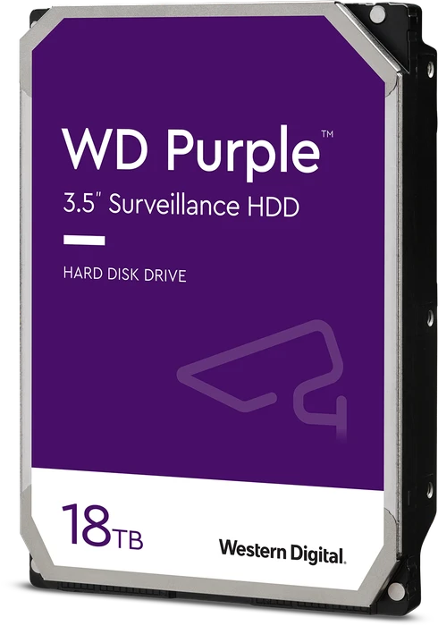 Western Digital WD Purple 18TB, 24/7, 512e / 3.5" / SATA 6Gb/s