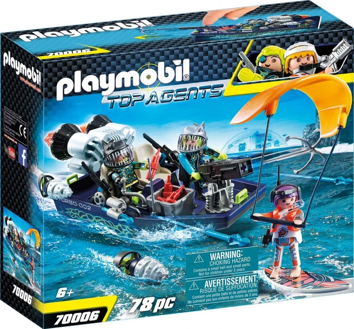 playmobil Top Agents Team S.H.A.R.K. Harpoon Craft