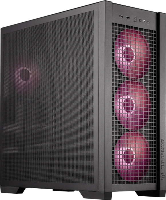 ASUS TUF Gaming GT302 ARGB, schwarz, Glasfenster