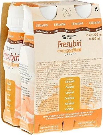 Fresenius Kabi Fresubin Energy Fibre Drink Karamell 800ml (4x 200ml)