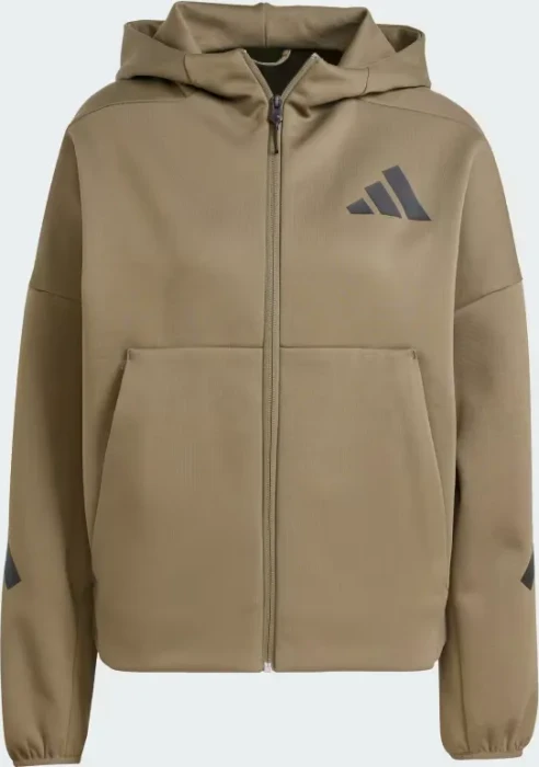 adidas Z.N.E. Zip Hoodie olive strata (Damen)