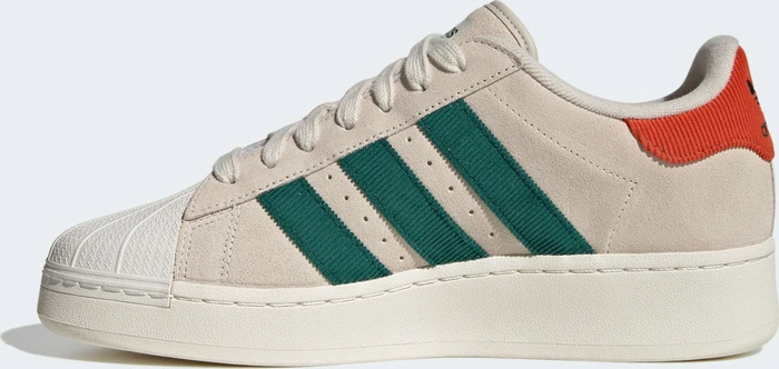 adidas Superstar XLG aluminium/collegiate green/preloved red (Herren)