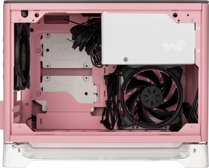 In Win A1 Plus pink, Glasfenster, Mini-ITX, 650W