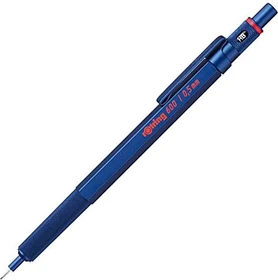 rOtring 600 Feinminen Druckbleistift HB 0.5mm graphit, blau, Radierer
