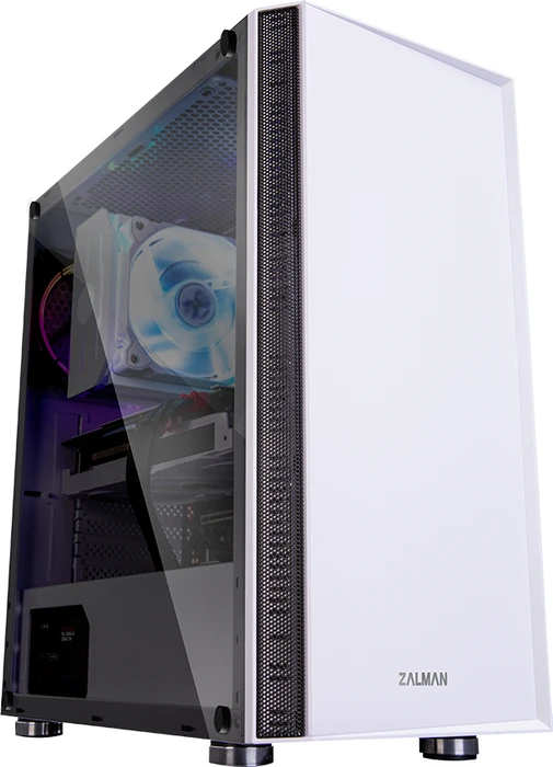 Zalman R2, weiß, Glasfenster