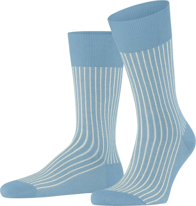 Falke Oxford Stripe Socken azur (Herren)