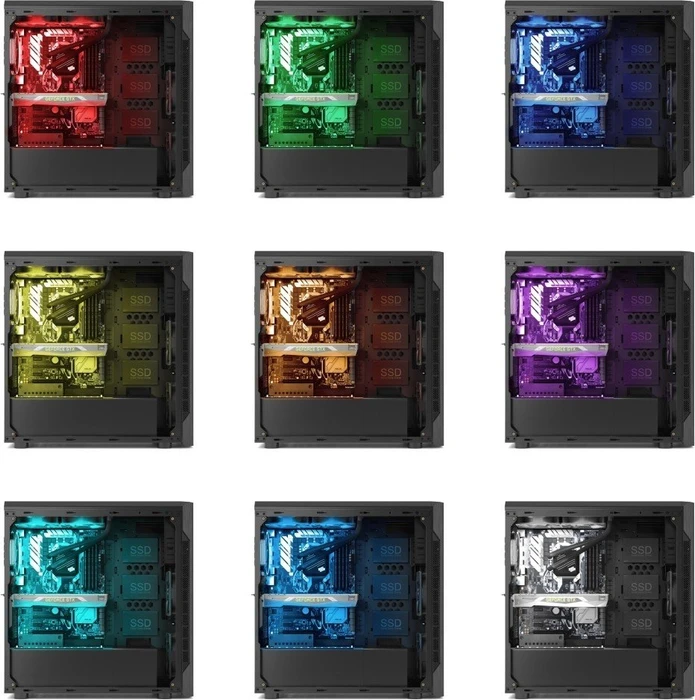 Endorfy SilentiumPC Armis AR7 TG RGB, Glasfenster