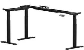 FlexiSpot E7L elektrisch höhenverstellbares Sitz-Steh-Eckschreibtischgestell schwarz