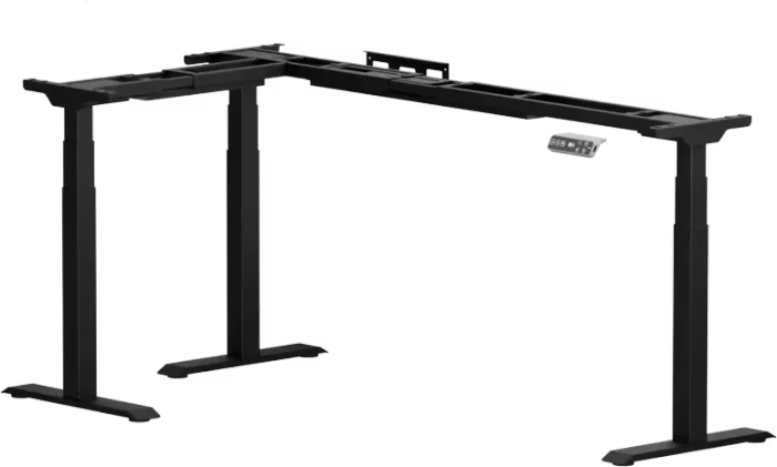 FlexiSpot E7L elektrisch höhenverstellbares Sitz-Steh-Eckschreibtischgestell schwarz