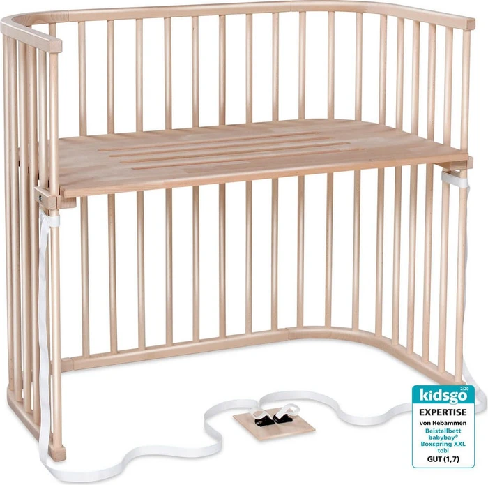 Babybay Boxspring XXL Beistellbett natur lackiert