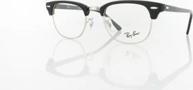 Ray-Ban RB5154 Clubmaster Optics 49mm polished black on silver