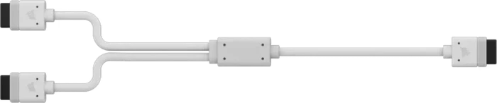Corsair iCUE LINK auf 2x iCUE LINK Verteiler, 60cm, weiß
