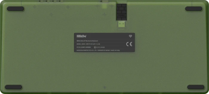 8BitDo Retro 87 Mechanical Keyboard, Xbox Edition, grün, Kailh Box Jellyfish X, USB/Bluetooth, UK
