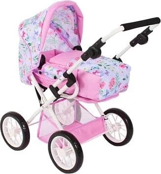 Bayer Chic 2000 Leni 3in1 Kombipuppenwagen Flowers rosa