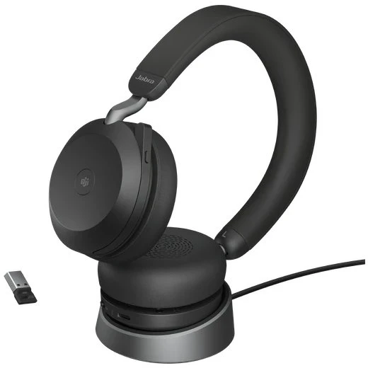 Jabra Evolve2 75 USB-A UC inkl. Ladestation schwarz