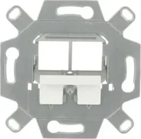 Busch-Jaeger Kommunikationsadapter Keystone Modular-Jack-Einsatz 2-fach silber