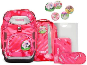 Ergobag Pack KuntBärbuntes Einhorn Neo Edition 2023 Schulrucksack-Set, 6-tlg.