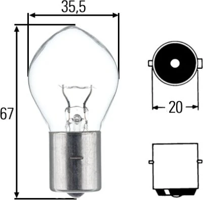 Hella Standard Signal F2 35W, 1er-Pack