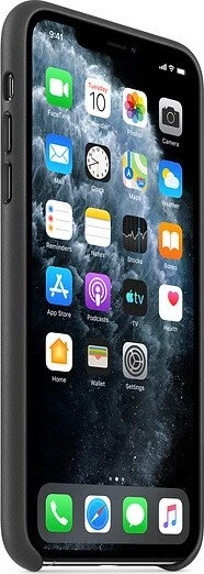Apple Leder Case für iPhone 11 Pro Max schwarz