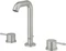 Grohe Essence 3-Loch Waschbeckenarmatur 1/2" M-Size mit Ablauffernbedienung supersteel Vorschaubild