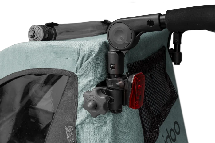 Qeridoo QUPA 2 Plus Fahrradanhänger mineral blue (Modell 2024)
