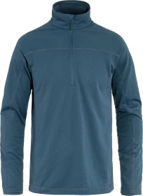 Fjällräven Abisko Lite Fleece Half Zip Funktionsshirt langarm indigo blue (Herren)